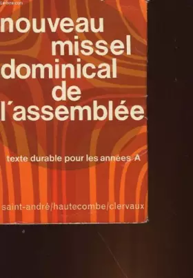 Couverture du produit · Nouveau missel dominical de l'assemblée