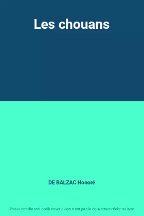 Couverture du produit · Les chouans