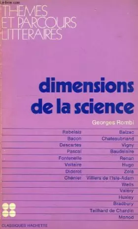 Couverture du produit · Dimensions de la science