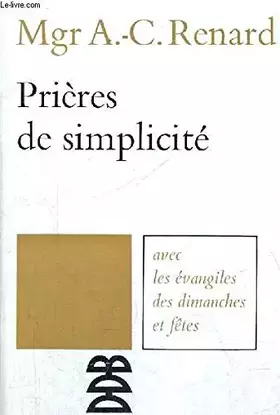 Couverture du produit · PRIERES DE SIMPLICITÉ