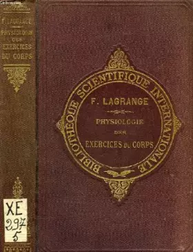 Couverture du produit · PHYSIOLOGIE DES EXERCICES DU CORPS