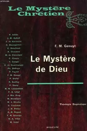 Couverture du produit · Le mystere de dieu