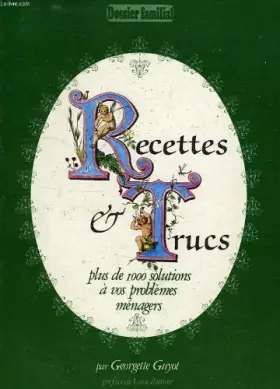 Couverture du produit · Recettes et trucs
