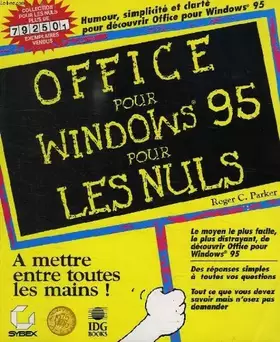 Couverture du produit · OFFICE POUR WINDOWS 95 POUR LES NULS