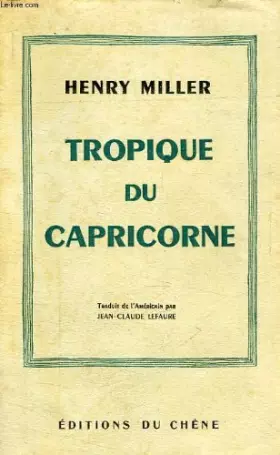 Couverture du produit · Tropique du capricorne