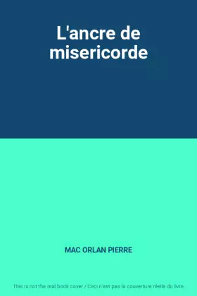 Couverture du produit · L'ancre de misericorde