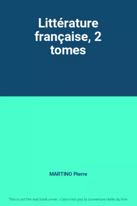 Couverture du produit · Littérature française, 2 tomes