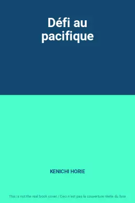 Couverture du produit · Défi au pacifique