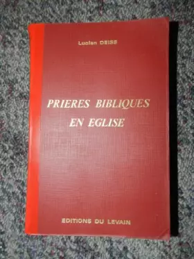 Couverture du produit · Prieres bibliques en eglise.