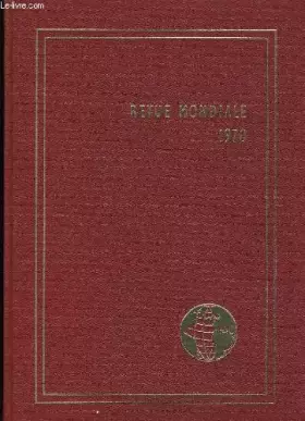 Couverture du produit · Revue mondiale 1970.