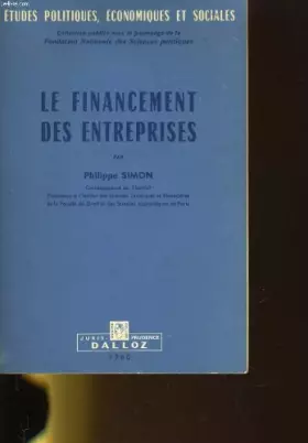 Couverture du produit · Le financement des entreprises