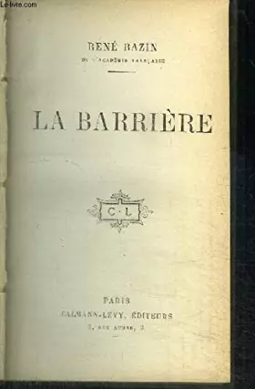 Couverture du produit · LA BARRIERE
