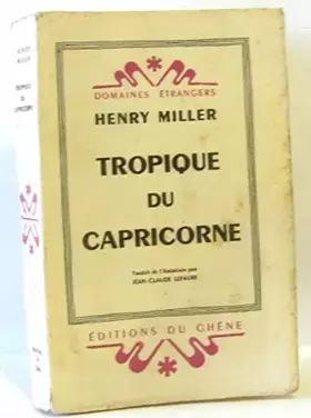 Couverture du produit · TROPIQUE DU CAPRICORNE
