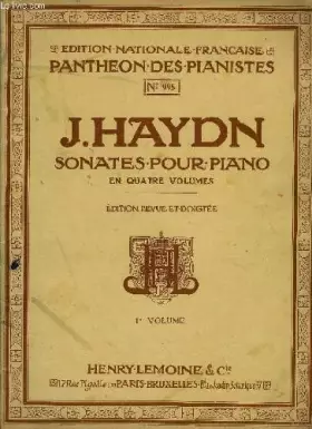 Couverture du produit · SONATES POUR PIANO 1ER VOLUME
