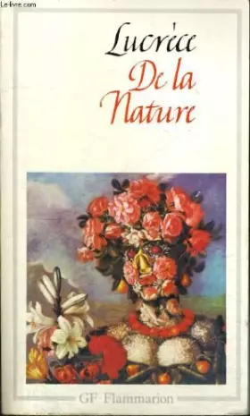 Couverture du produit · De la nature