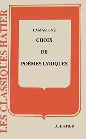 Couverture du produit · CHOIX DE POEMES LYRIQUES