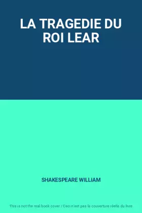 Couverture du produit · LA TRAGEDIE DU ROI LEAR