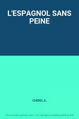 Couverture du produit · L'ESPAGNOL SANS PEINE
