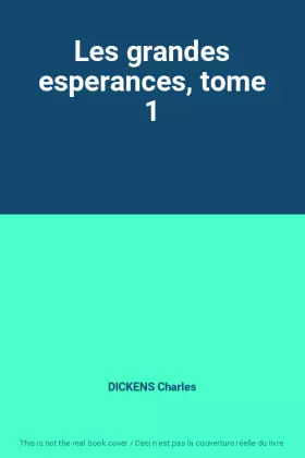 Couverture du produit · Les grandes esperances, tome 1