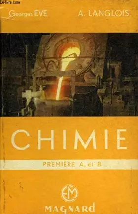 Couverture du produit · Chimie premiere a, et b