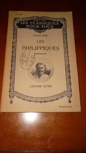 Couverture du produit · Les philippiques (extraits)
