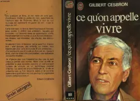Couverture du produit · Ce qu'on appelle vivre