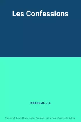 Couverture du produit · Les Confessions