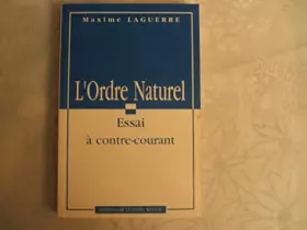 Couverture du produit · L'ordre naturel
