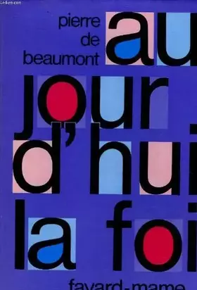 Couverture du produit · AUJOURD'HUI LA FOI