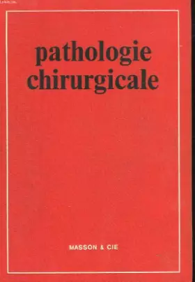 Couverture du produit · Pathologie chirurgicale