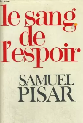 Couverture du produit · Le sang de l'espoir.