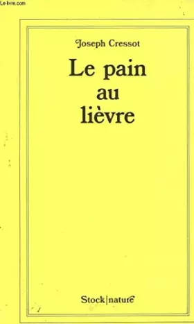 Couverture du produit · LE PAIN AU LIEVRE