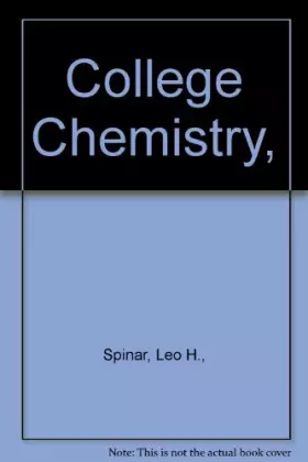 Couverture du produit · College Chemistry,