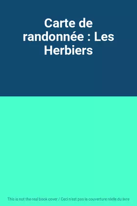Couverture du produit · Carte de randonnée : Les Herbiers