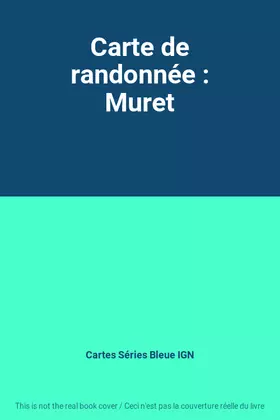Couverture du produit · Carte de randonnée : Muret