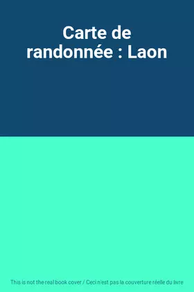 Couverture du produit · Carte de randonnée : Laon