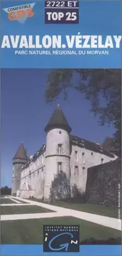 Couverture du produit · Carte de randonnée : Avallon - Vézelay