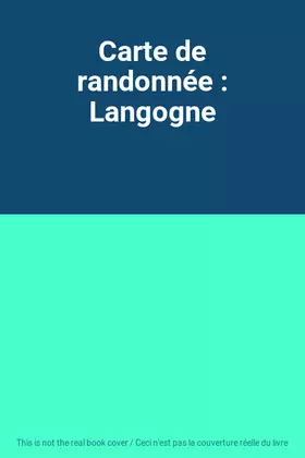 Couverture du produit · Carte de randonnée : Langogne
