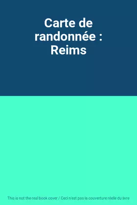 Couverture du produit · Carte de randonnée : Reims