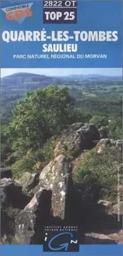 Couverture du produit · Carte de randonnée : Quarré-les-Tombes - Saulieu