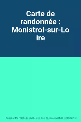 Couverture du produit · Carte de randonnée : Monistrol-sur-Loire