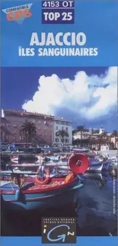 Couverture du produit · Carte de randonnée : Ajaccio - Iles Sanguinaires