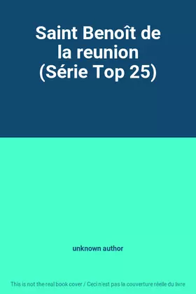 Couverture du produit · Saint Benoît de la reunion (Série Top 25)