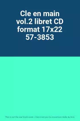 Couverture du produit · Cle en main vol.2 libret CD format 17x22 57-3853