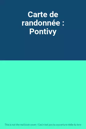 Couverture du produit · Carte de randonnée : Pontivy