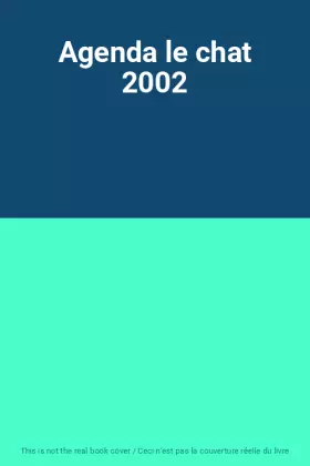 Couverture du produit · Agenda le chat 2002