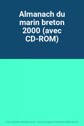 Couverture du produit · Almanach du marin breton 2000 (avec CD-ROM)
