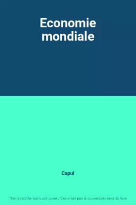 Couverture du produit · Economie mondiale