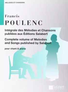 Couverture du produit · Chansons et mélodies (intégrales) - Cht/Po