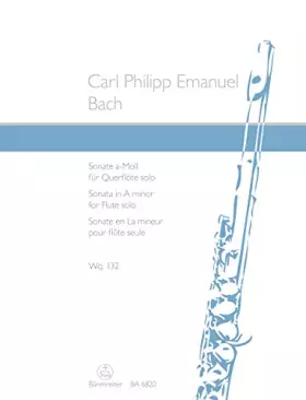 Couverture du produit · Sonata for Flute Solo in A minor Wq 132